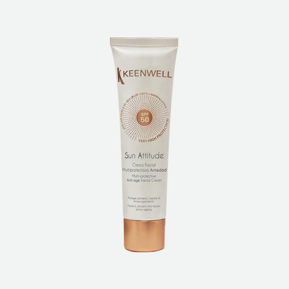 KEENWELL - SUN ATTITUDE - MULTI-PROTECTIVE FACIAL CREAM WITH DEPIGMENTING AND ANTIAGING ACTION SPF50+